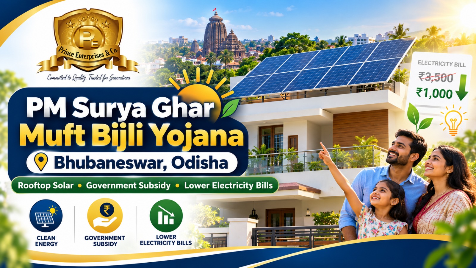 PM Surya Ghar Muft Bijli Yojana Bhubaneswar Odisha