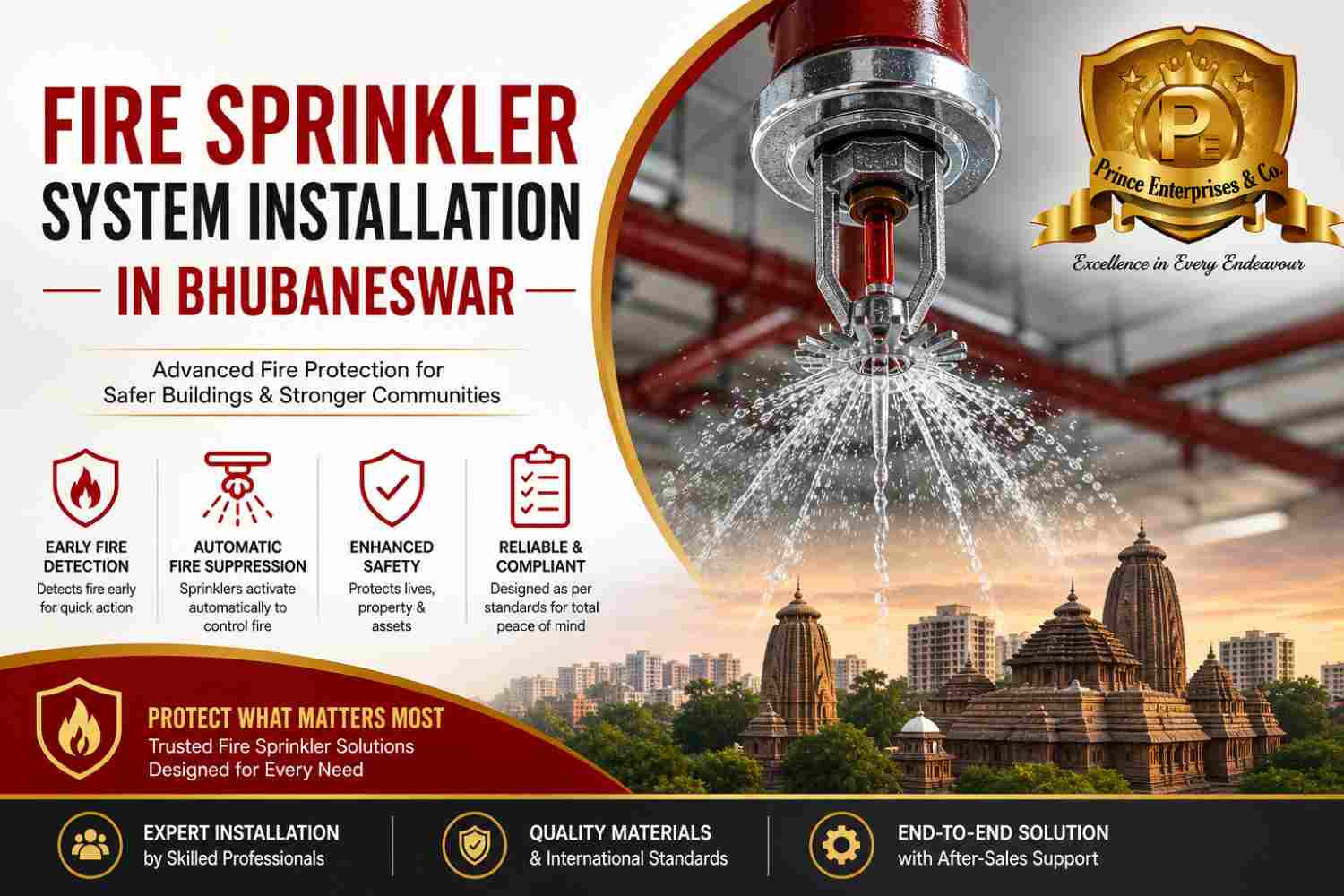 Fire Sprinkler System Installation in Bhubaneswar